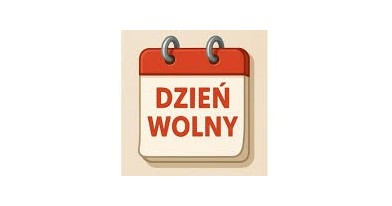 Kartka informująca o dniu wolnym od pracy