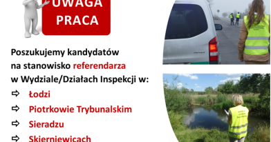 oferta pracy Wojewódzki Inspektorat Ochrony Środowiska w Łodzi