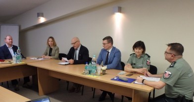 Spotkanie przedstawicieli WIOŚ w Łodzi oraz oraz Łódzkiego Urzędu Celno – Skarbowego